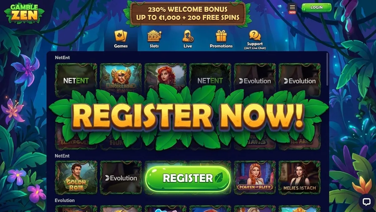 Registreren met bonus